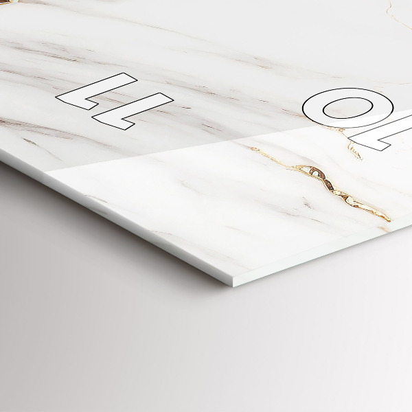 Vertikálne hodiny Dekoratívny mramor