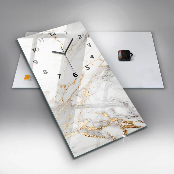 Vertikálne hodiny Dekoratívny mramor