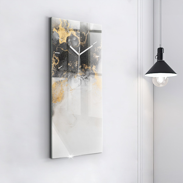 Vertikálne hodiny Umelecký mramor