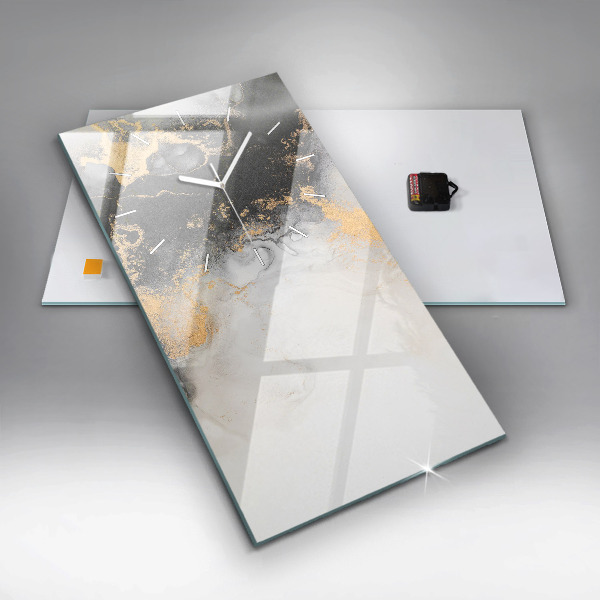 Vertikálne hodiny Umelecký mramor