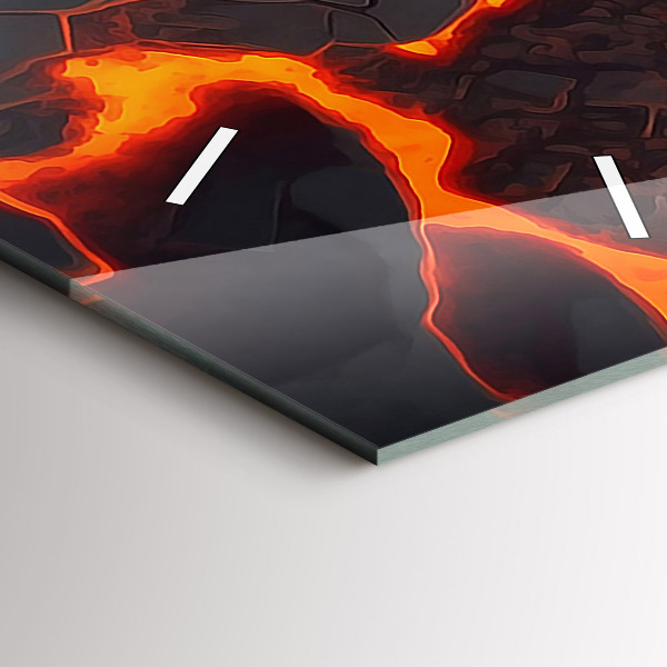 Vertikálne hodiny Lávová sopka