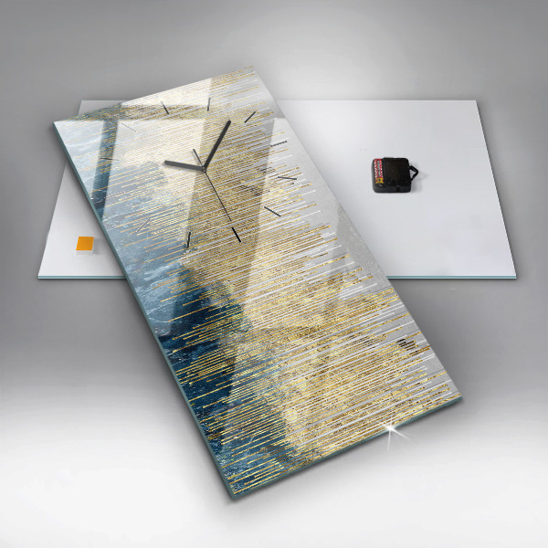 Vertikálne hodiny Ozdobný vzor a zlatá