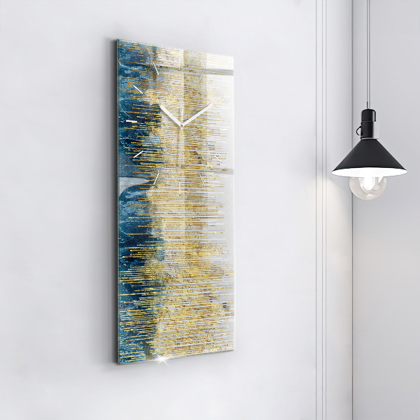 Vertikálne hodiny Ozdobný vzor a zlatá