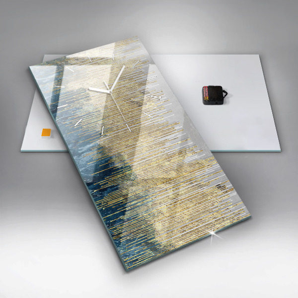 Vertikálne hodiny Ozdobný vzor a zlatá