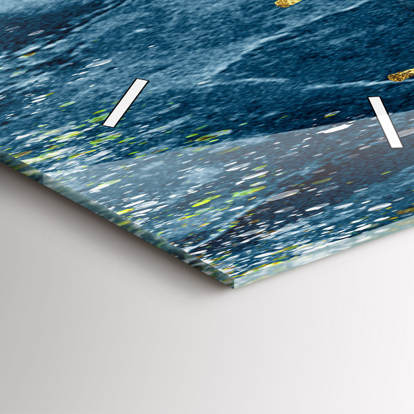 Vertikálne hodiny Ozdobný vzor a zlatá