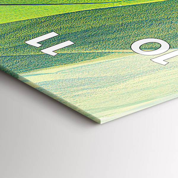 Vertikálne hodiny Abstraktné zelené polia