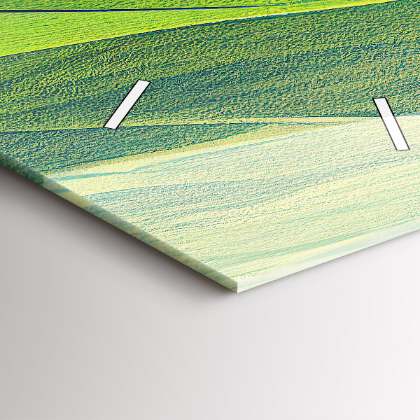 Vertikálne hodiny Abstraktné zelené polia