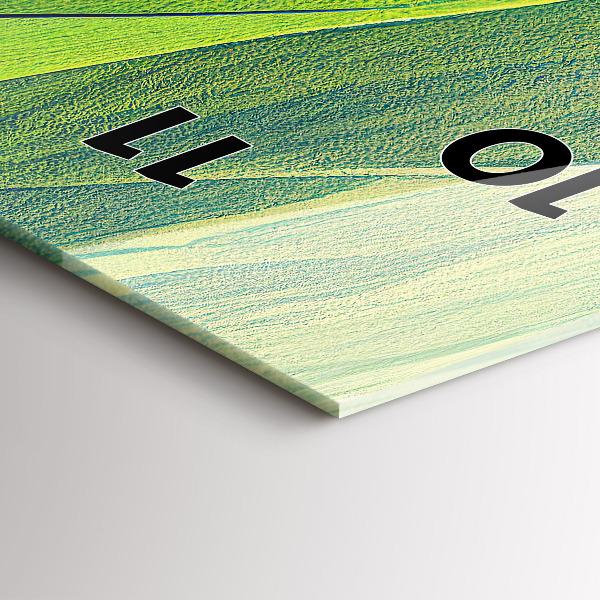 Vertikálne hodiny Abstraktné zelené polia