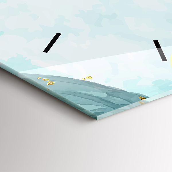 Vertikálne hodiny Vodové škvrny