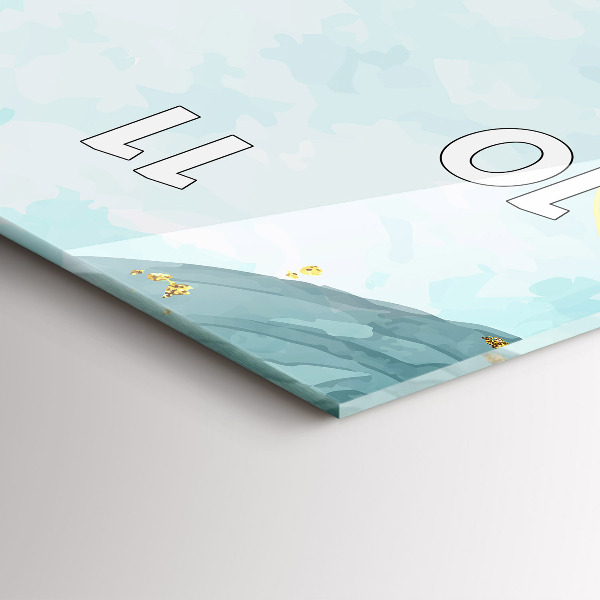 Vertikálne hodiny Vodové škvrny