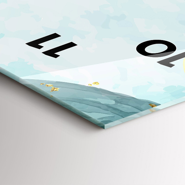 Vertikálne hodiny Vodové škvrny