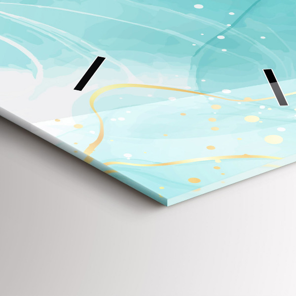 Vertikálne hodiny Mramorová abstrakcia