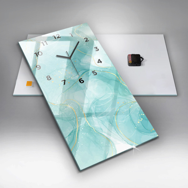 Vertikálne hodiny Mramorová abstrakcia