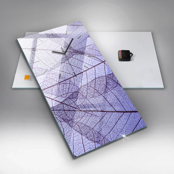 Vertikálne hodiny Listy – príroda