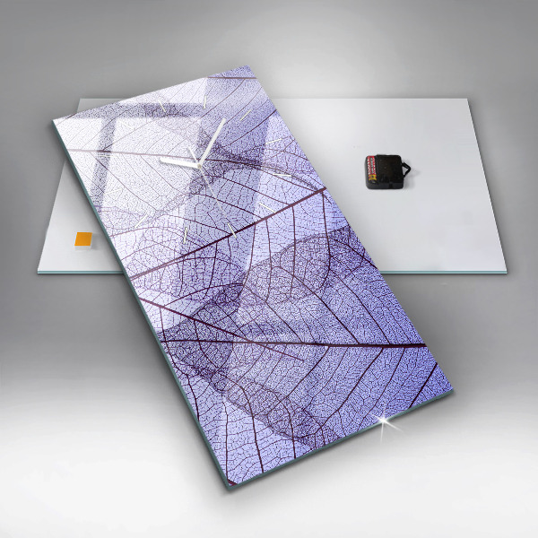 Vertikálne hodiny Listy – príroda