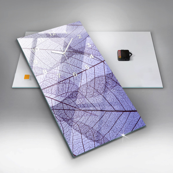 Vertikálne hodiny Listy – príroda