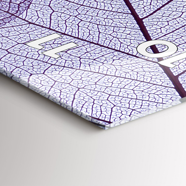 Vertikálne hodiny Listy – príroda