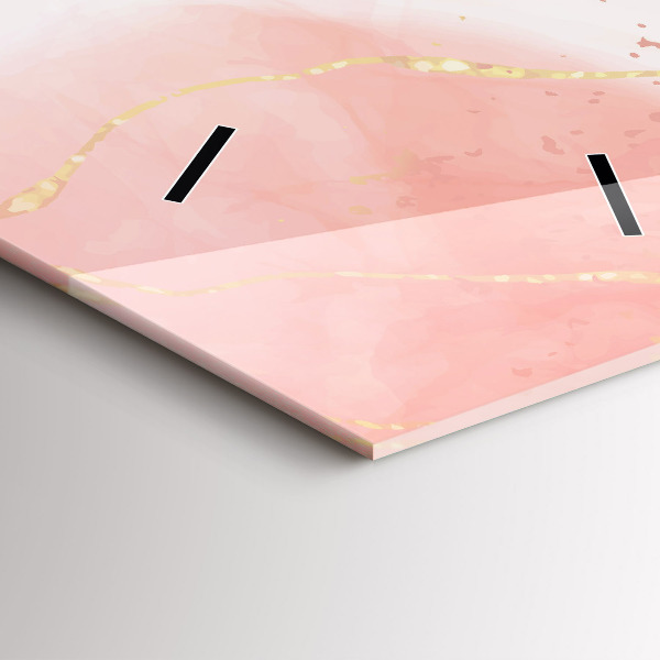 Vertikálne hodiny Ružový mramor