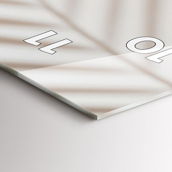 Vertikálne hodiny Krémová abstrakcia