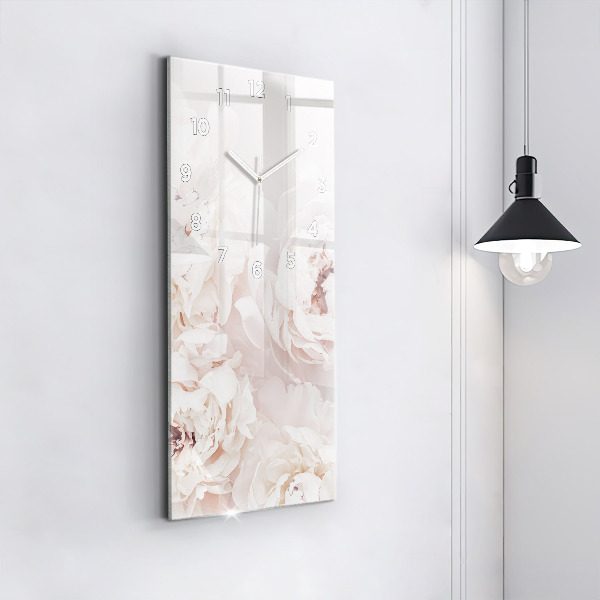 Vertikálne hodiny Kvety pivonky