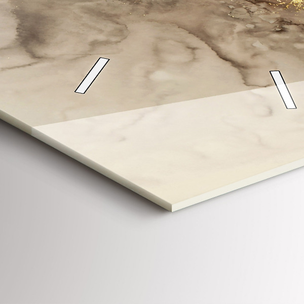 Vertikálne hodiny Béžové moderné umenie