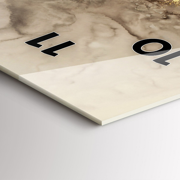 Vertikálne hodiny Béžové moderné umenie