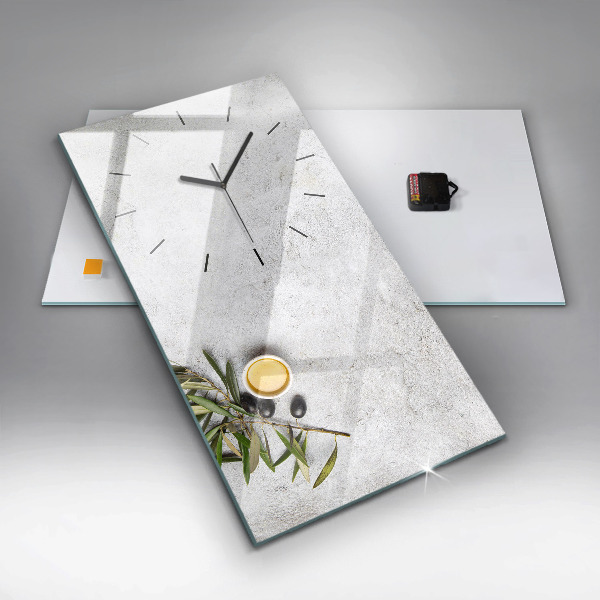 Vertikálne hodiny Minimalistické olivy