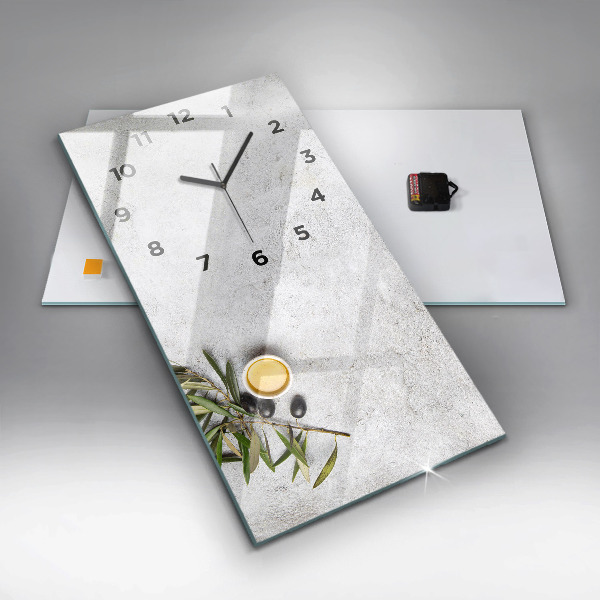 Vertikálne hodiny Minimalistické olivy