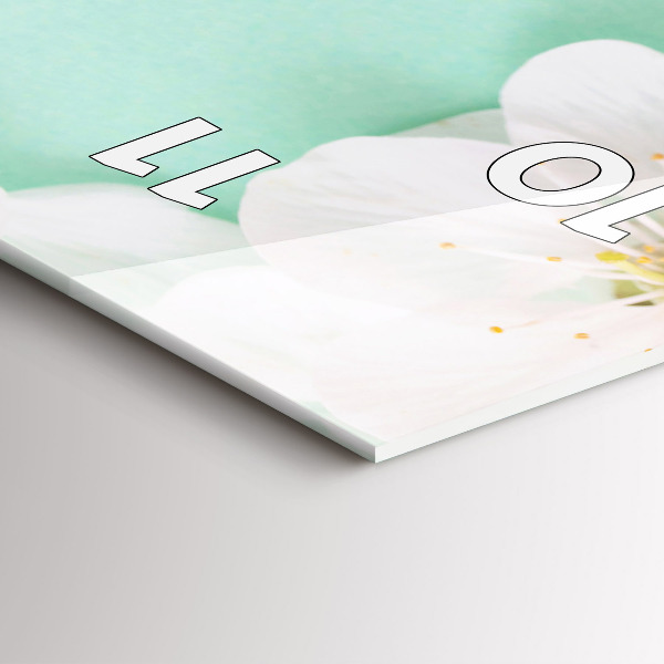 Vertikálne hodiny Kvitnúce kvety jabloní