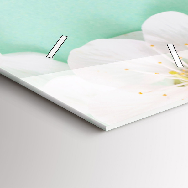 Vertikálne hodiny Kvitnúce kvety jabloní