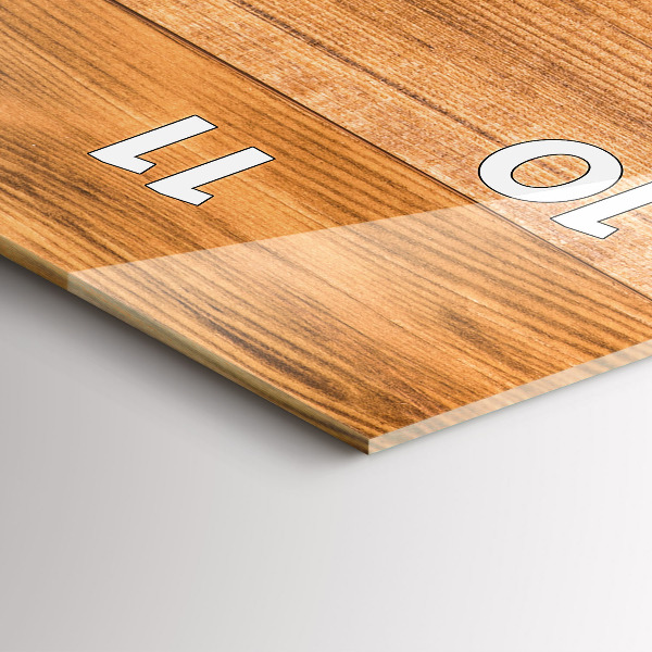 Vertikálne hodiny Drevené dosky