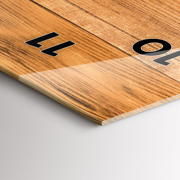 Vertikálne hodiny Drevené dosky