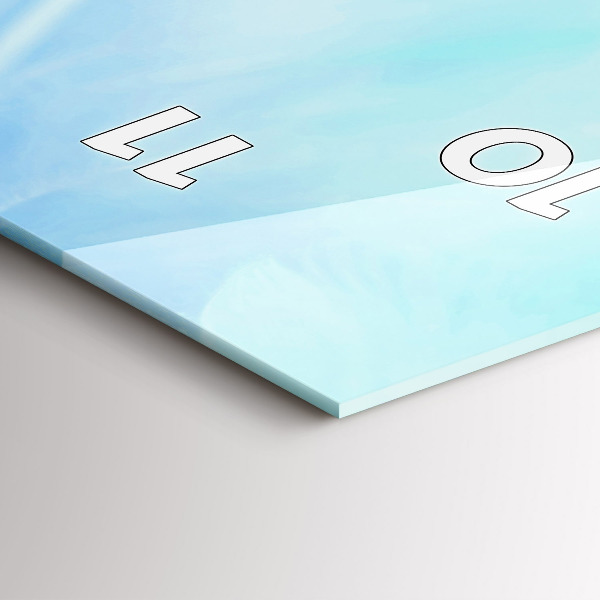 Vertikálne hodiny Farebné perie