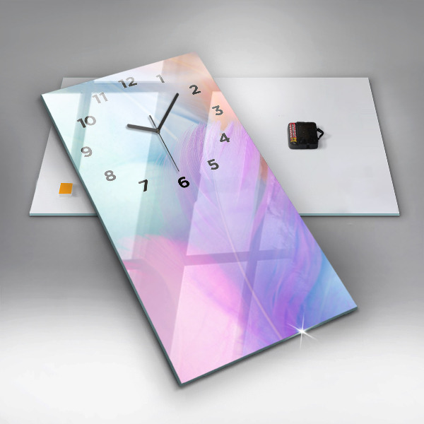 Vertikálne hodiny Farebné perie