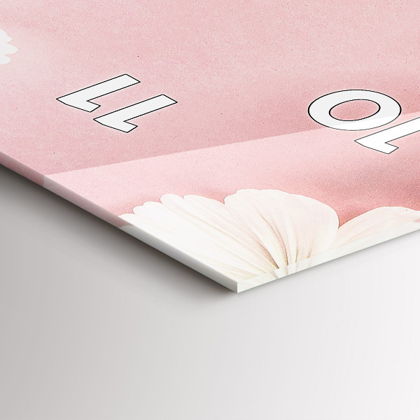 Vertikálne hodiny Kvety sedmokrásky