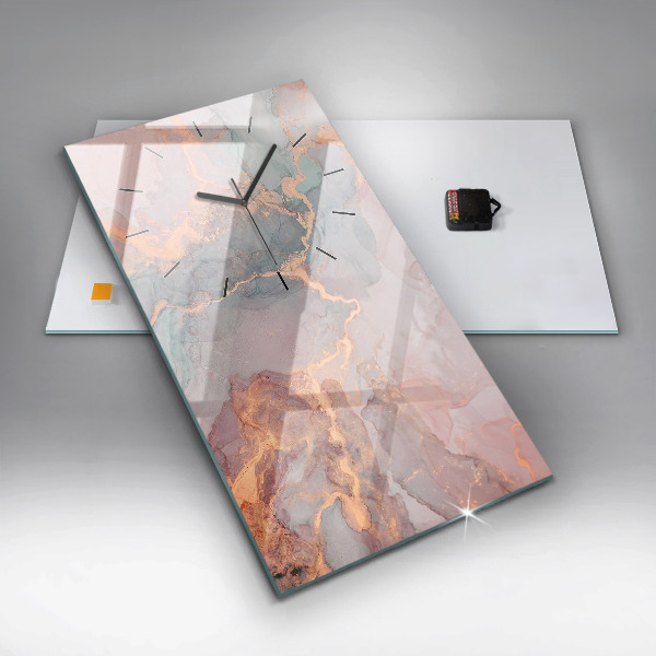 Vertikálne hodiny Textúra mramoru