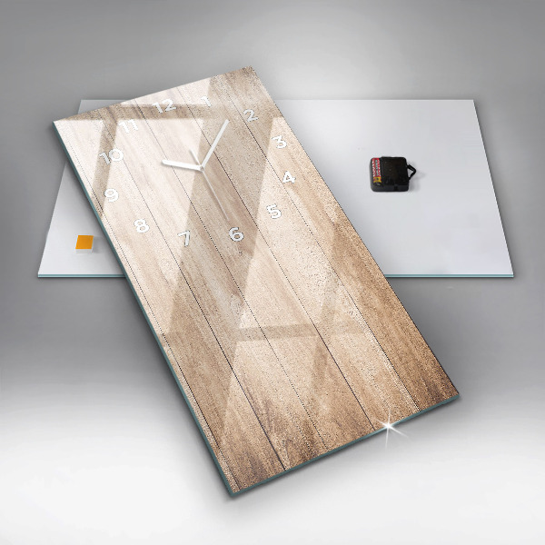 Vertikálne hodiny Drevená textúra