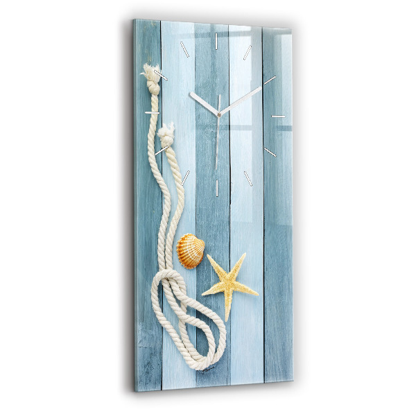 Vertikálne hodiny Pruhované dosky a motýlik