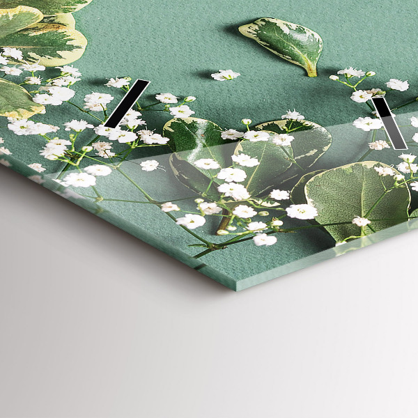 Vertikálne hodiny Jemné kvety