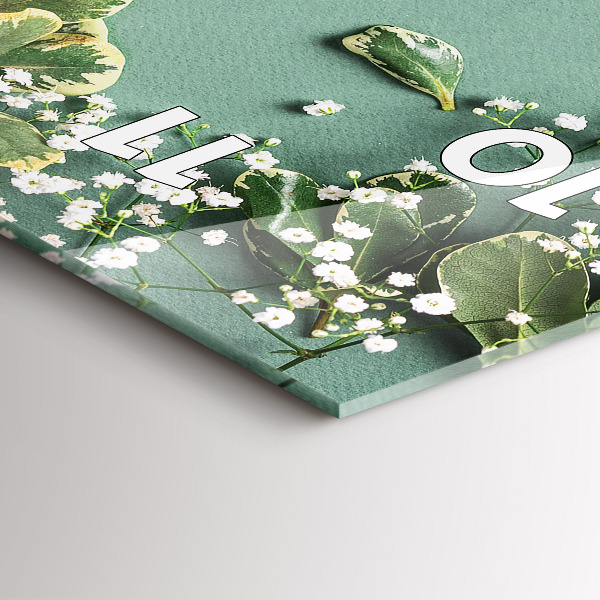 Vertikálne hodiny Jemné kvety