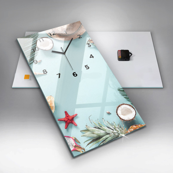 Vertikálne hodiny Letná kompozícia