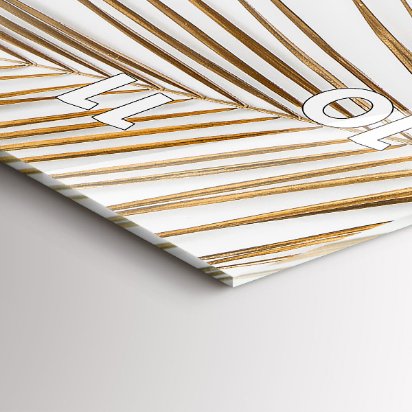 Vertikálne hodiny Tropické listy