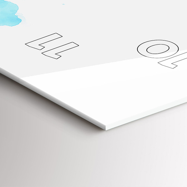 Vertikálne hodiny Maľované škvrny