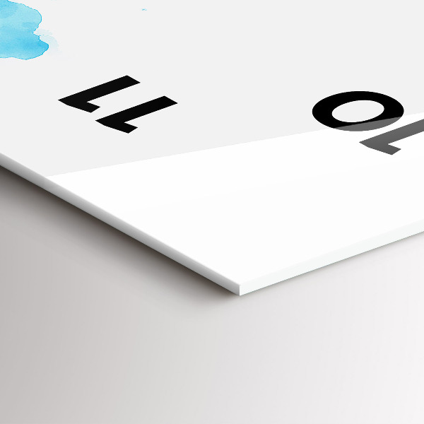 Vertikálne hodiny Maľované škvrny