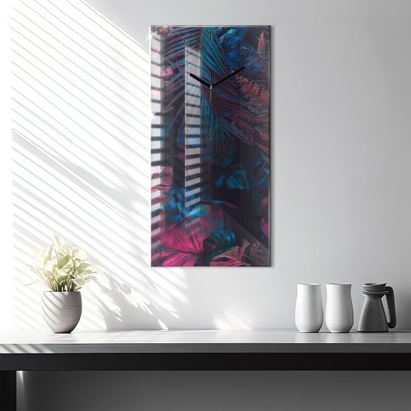 Vertikálne hodiny Exotické kvety