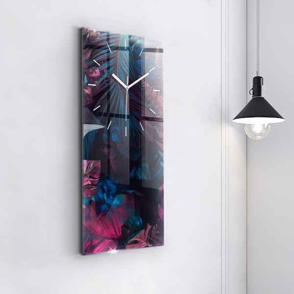 Vertikálne hodiny Exotické kvety