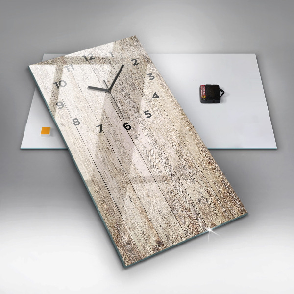 Vertikálne hodiny Drevené panely