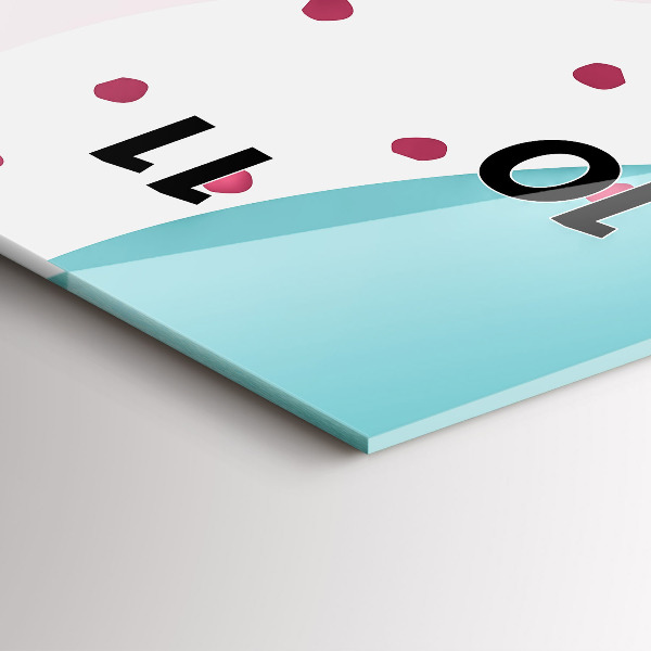 Vertikálne hodiny Pastelová abstrakcia