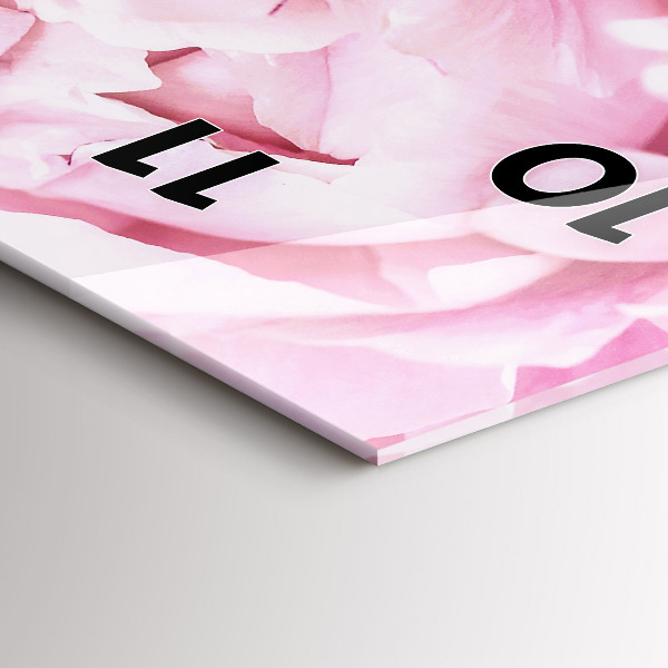 Vertikálne hodiny Kvitnúce kvety