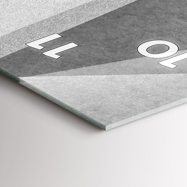 Vertikálne hodiny Šedá geometrická abstrakcia